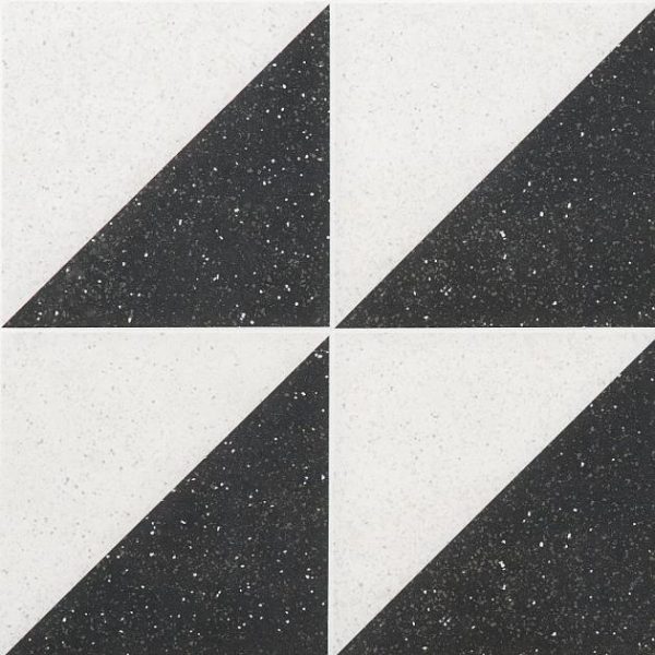 Outdoor & Pavers | 1 sq. ft. Art Geo Terrazzo Dos Charcoal Gray 8×8 Matte Porcelain Tile Terrazzo Dos Charcoal Bathroom Bathroom