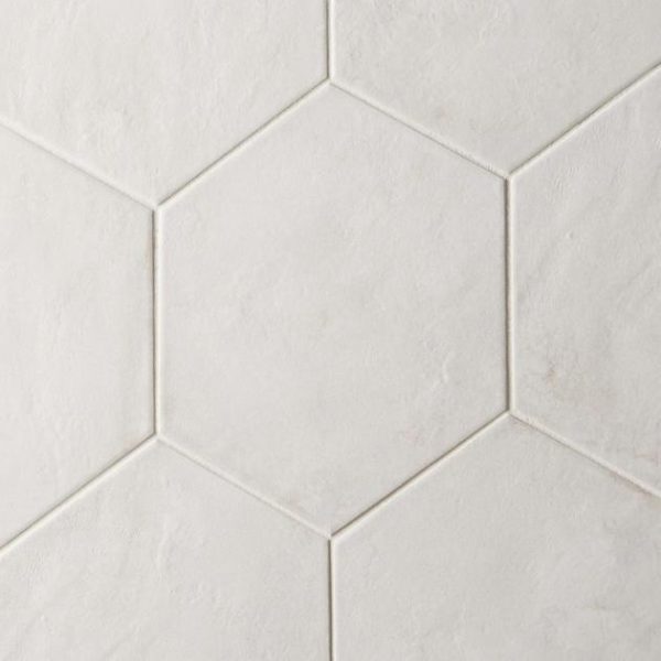 Outdoor & Pavers | 1 sq. ft. Ava Bianco 8″ Hexagon Matte Porcelain Tile Bianco Bathroom Bathroom