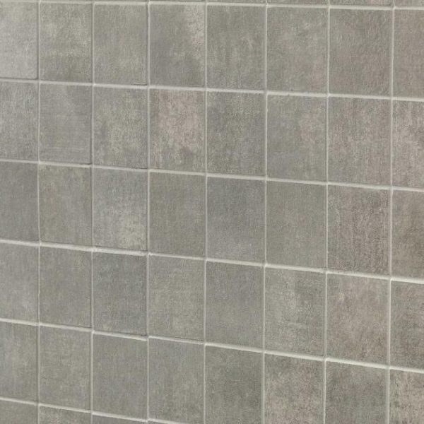 Outdoor & Pavers | 1 sq. ft. Basic Cement Ash 2×2 Matte Porcelain Mosaic Tile Ash Bathroom Ash