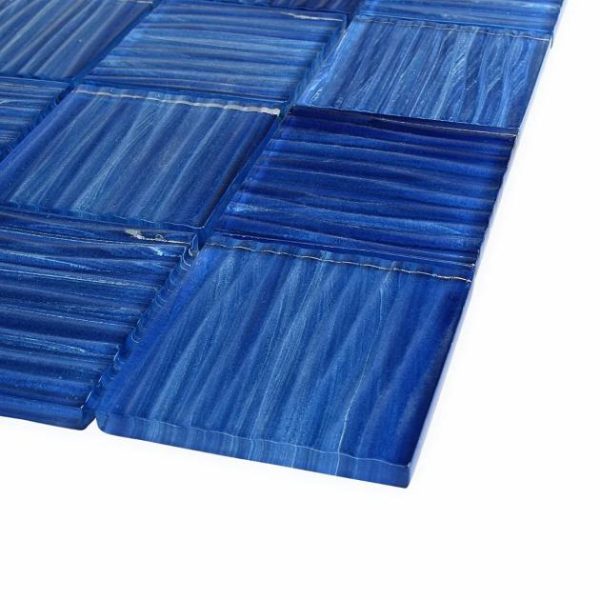 Outdoor & Pavers | 1 sq. ft. Bimini Cobalt 3×3 Polished Glass Mosaic Cobalt Backsplash & Kitchen Backsplash & Kitchen