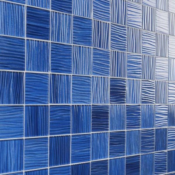 Outdoor & Pavers | 1 sq. ft. Bimini Cobalt 3×3 Polished Glass Mosaic Cobalt Backsplash & Kitchen Backsplash & Kitchen