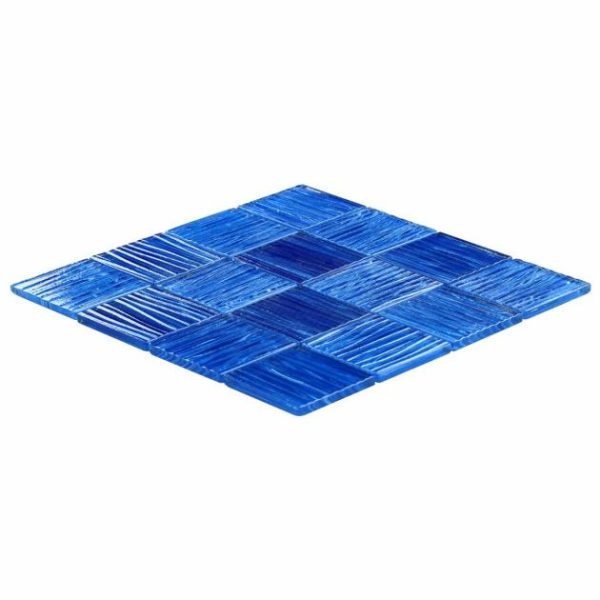 Outdoor & Pavers | 1 sq. ft. Bimini Cobalt 3×3 Polished Glass Mosaic Cobalt Backsplash & Kitchen Backsplash & Kitchen