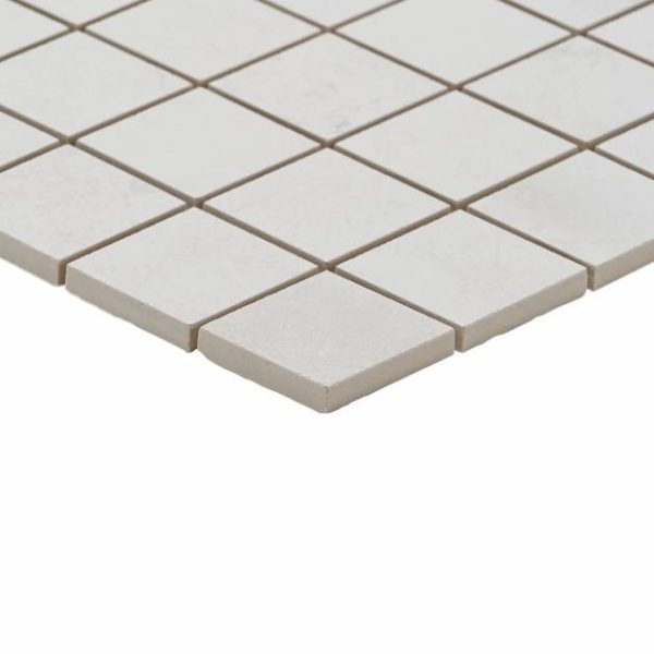 Outdoor & Pavers | 1 sq. ft. Bond Palladium Light Gray 2×2 Matte Porcelain Mosaic Tile Palladium Bathroom Bathroom