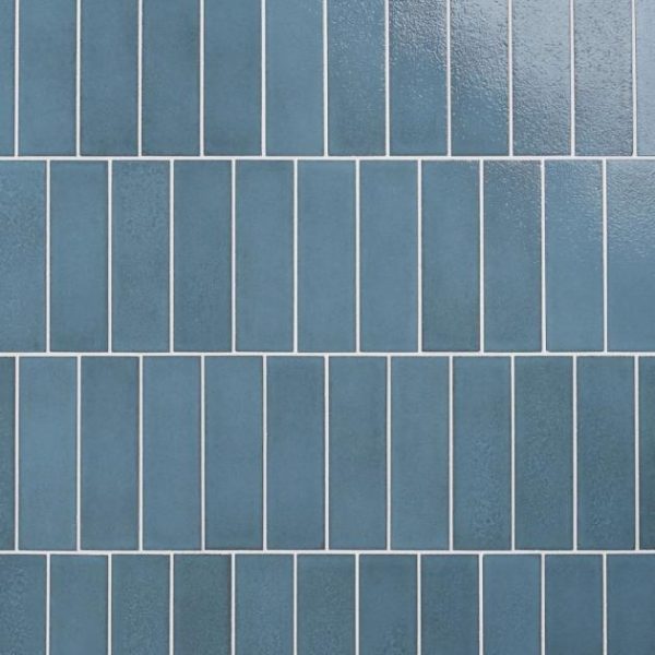 Outdoor & Pavers | 1 sq. ft. Color One Turquoise Blue 2×8 Glossy Lava Stone Tile Turquoise Backsplash & Kitchen Backsplash & Kitchen