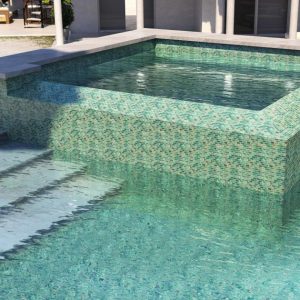 Outdoor & Pavers | 1 sq. ft. Fairy Green 1×2 Polished Glass Mosiac Tile Green Bathroom Bathroom