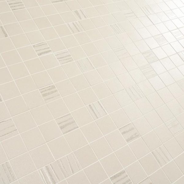 Outdoor & Pavers | 1 sq. ft. Halo Textured Pearl Beige 2×2 Porcelain Mosaic Tile Pearl Backsplash & Kitchen Backsplash & Kitchen