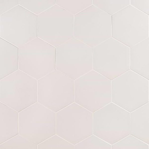 Outdoor & Pavers | 1 sq. ft. HexArt Blanco 8″ Hexagon Porcelain Matte Tile Blanco 8 Bathroom Bathroom