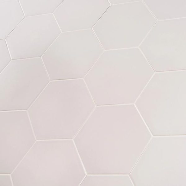 Outdoor & Pavers | 1 sq. ft. HexArt Blanco 8″ Hexagon Porcelain Matte Tile Blanco 8 Bathroom Bathroom