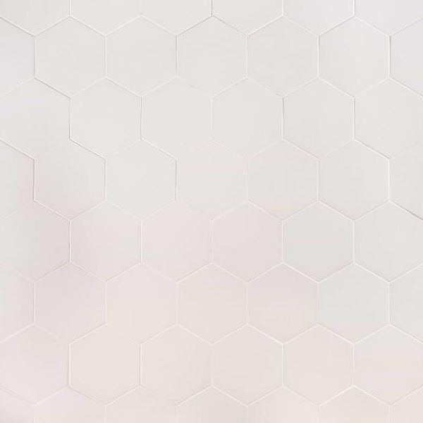 Outdoor & Pavers | 1 sq. ft. HexArt Blanco 8″ Hexagon Porcelain Matte Tile Blanco 8 Bathroom Bathroom