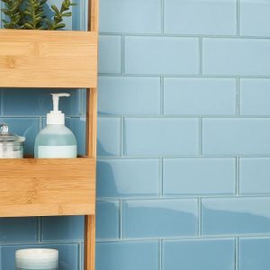 Outdoor & Pavers | 1 sq. ft. Loft Blue Gray 3×6 Polished Glass Subway Wall Tile Blue Gray Backsplash & Kitchen Backsplash & Kitchen