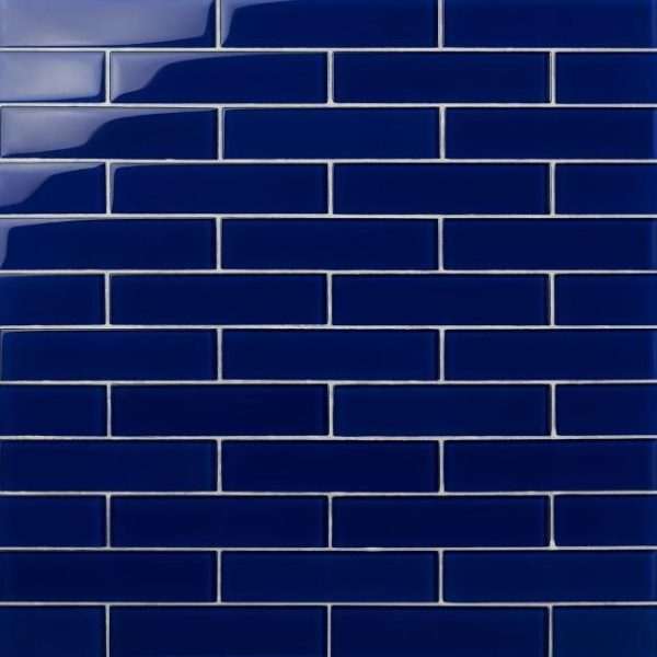 Outdoor & Pavers | 1 sq. ft. Loft Royal Blue 2×8 Polished Glass Subway Wall Tile Royal Blue Backsplash & Kitchen Backsplash & Kitchen