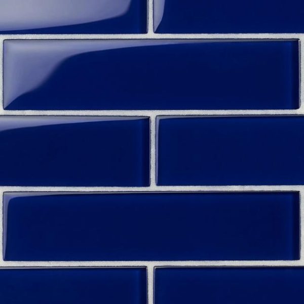 Outdoor & Pavers | 1 sq. ft. Loft Royal Blue 2×8 Polished Glass Subway Wall Tile Royal Blue Backsplash & Kitchen Backsplash & Kitchen