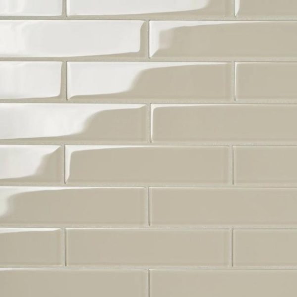 Outdoor & Pavers | 1 sq. ft. Loft Sand Beach 2×8 Polished Glass Subway Tile for Wall Sand Beach Backsplash & Kitchen Backsplash & Kitchen