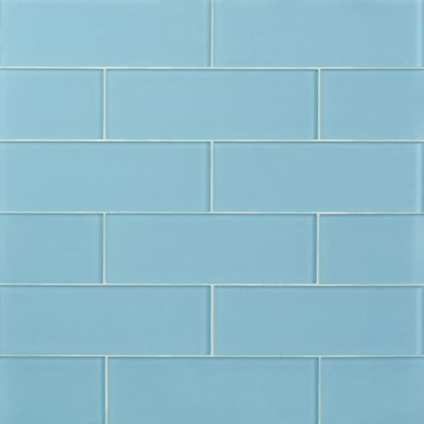 Outdoor & Pavers | 1 sq. ft. Loft Turquoise 4×12 Frosted Glass Subway Wall Tile Turquoise Frosted Backsplash & Kitchen Backsplash & Kitchen