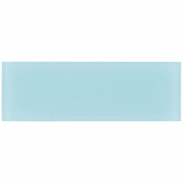 Outdoor & Pavers | 1 sq. ft. Loft Turquoise 4×12 Frosted Glass Subway Wall Tile Turquoise Frosted Backsplash & Kitchen Backsplash & Kitchen