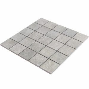 Outdoor & Pavers | 1 sq. ft. Marbella Greige 2×2 Matte Porcelain Mosaic Tile Greige Bathroom Bathroom