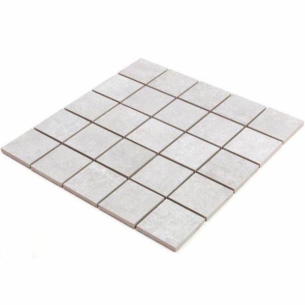 Outdoor & Pavers | 1 sq. ft. Marbella Perla 2×2 Matte Porcelain Mosaic Tile Perla Bathroom Bathroom