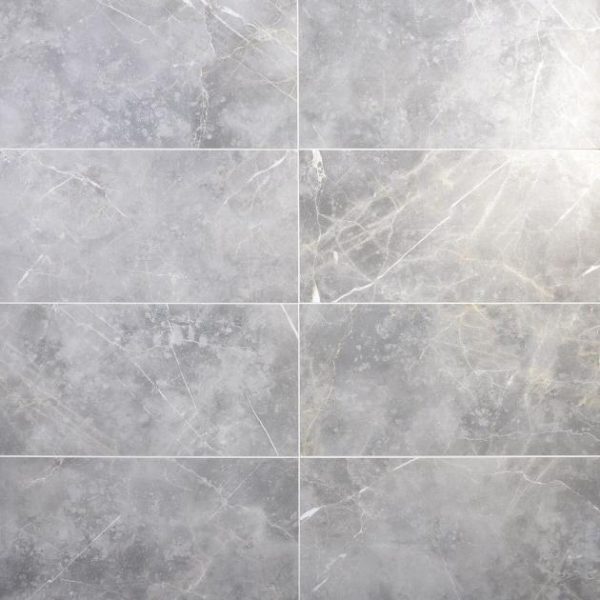 Outdoor & Pavers | 1 sq. ft. Marble Tech Grigio Imperiale 12×24 Matte Porcelain Tile Gray Matte Bathroom Bathroom