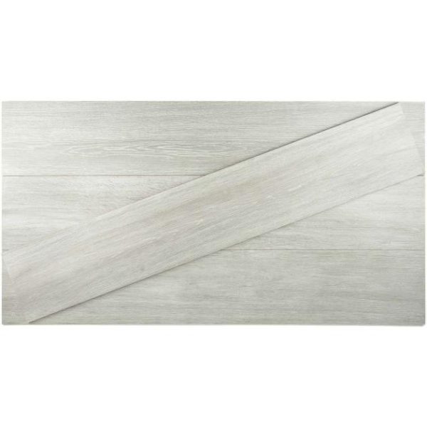 Outdoor & Pavers | 1 sq. ft. Montana Silver 8×45 Natural Wood Look Porcelain Tile Silver Bathroom Bathroom