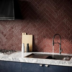 Outdoor & Pavers | 1 sq. ft. Rework Burgundy Red 3×12 Matte Porcelain Tile Burgundy Backsplash & Kitchen Backsplash & Kitchen