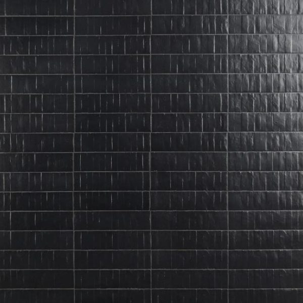 Outdoor & Pavers | 1 sq. ft. Rework Leather Black 3×12 Matte Porcelain Tile Black Backsplash & Kitchen Backsplash & Kitchen