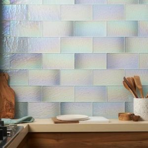 Outdoor & Pavers | 1 sq. ft. Splash Glacier White 4.5×9 Polished Glass Tile Glacier Bathroom Bathroom