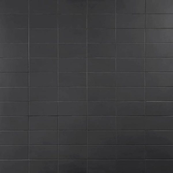 Outdoor & Pavers | 1 sq. ft. Stacy Garcia Maddox Frame Charcoal Black 4×8 Matte Ceramic Subway Tile Frame Black Bathroom Bathroom