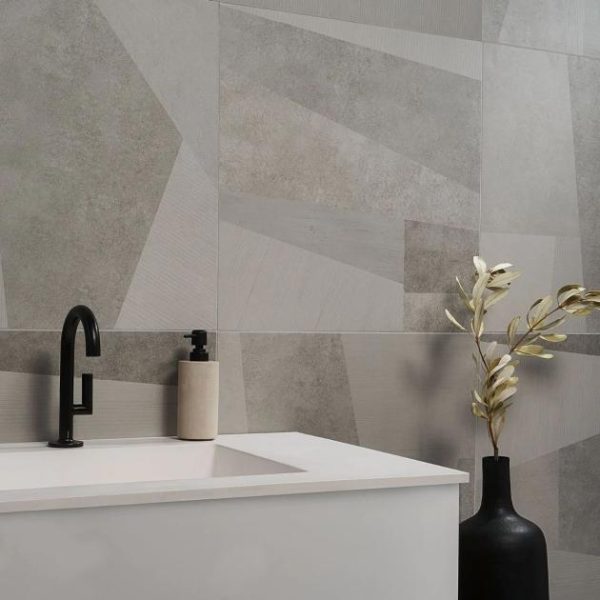 Outdoor & Pavers | 1 sq. ft. Stories Gray 24×24 Matte Porcelain Tile Gray Bathroom Bathroom