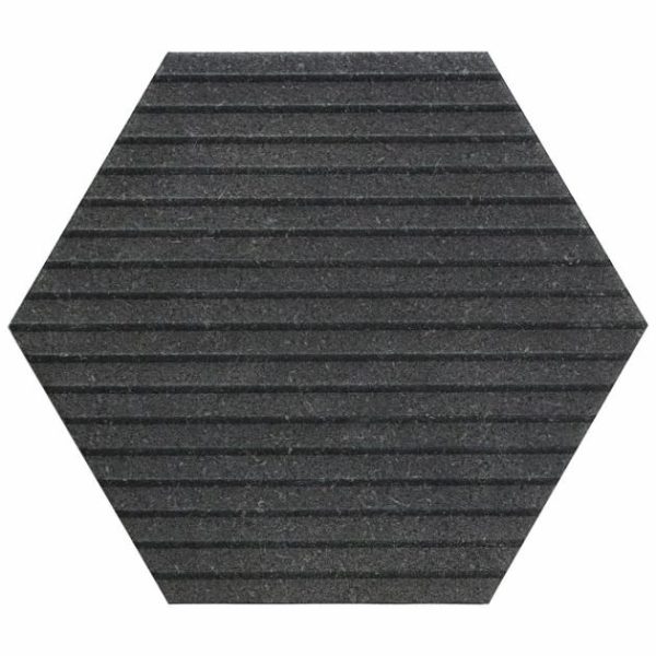 Outdoor & Pavers | 1 sq. ft. Texstone Deco Antracita Dark Gray 9″ Porcelain Matte Hexagon Tile Antracita Deco Bathroom Antracita Deco