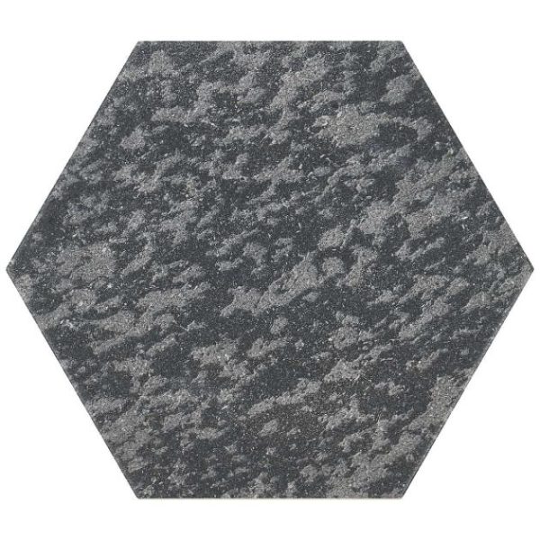 Outdoor & Pavers | 1 sq. ft. Texstone Deco Antracita Dark Gray 9″ Porcelain Matte Hexagon Tile Antracita Deco Bathroom Antracita Deco