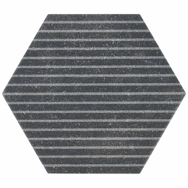 Outdoor & Pavers | 1 sq. ft. Texstone Deco Antracita Dark Gray 9″ Porcelain Matte Hexagon Tile Antracita Deco Bathroom Antracita Deco