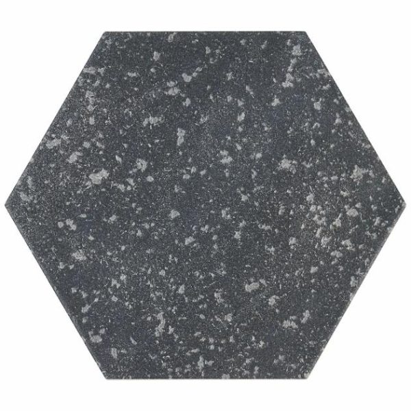 Outdoor & Pavers | 1 sq. ft. Texstone Deco Antracita Dark Gray 9″ Porcelain Matte Hexagon Tile Antracita Deco Bathroom Antracita Deco