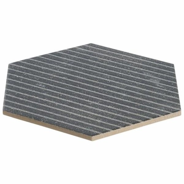 Outdoor & Pavers | 1 sq. ft. Texstone Deco Antracita Dark Gray 9″ Porcelain Matte Hexagon Tile Antracita Deco Bathroom Antracita Deco