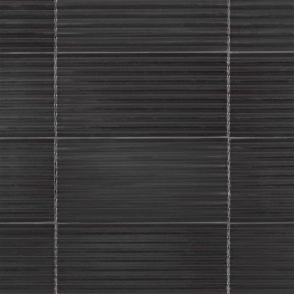 Outdoor & Pavers | 1 sq. ft. Zeal Linear 3D Gunmetal Gray 5×10 Glazed Porcelain Tile Gunmetal 3D Linear Bathroom Bathroom