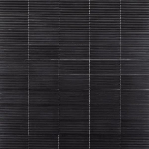 Outdoor & Pavers | 1 sq. ft. Zeal Linear 3D Gunmetal Gray 5×10 Glazed Porcelain Tile Gunmetal 3D Linear Bathroom Bathroom