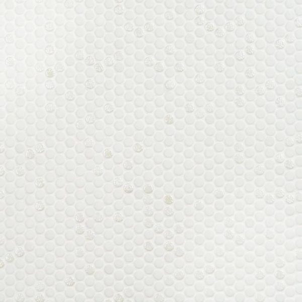 Outdoor & Pavers | 1 sq. ft. Zoe Bianco 1/2″ Circle Frosted and Polished Glass Mosaic Tile Bianco Backsplash & Kitchen Backsplash & Kitchen