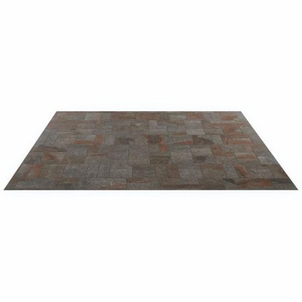 Pool Tiles | 1 sq. ft. Acadia French Pattern Iron Gray Slate Look Matte Porcelain Mosaic Tile Iron Gray Bathroom Bathroom