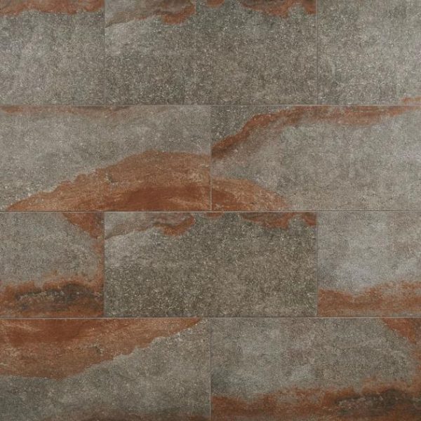 Pool Tiles | 1 sq. ft. Acadia Iron Gray 12×24 Slate Look Matte Porcelain Tile Iron Gray Bathroom Bathroom