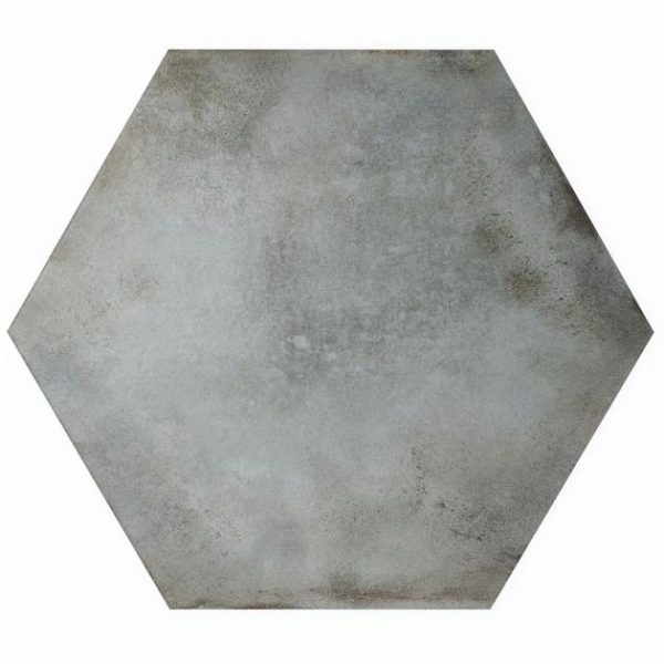 Pool Tiles | 1 sq. ft. Angela Harris Flatiron Gray 20″ Large  Hexagon Matte Porcelain Tile Gray Bathroom Bathroom