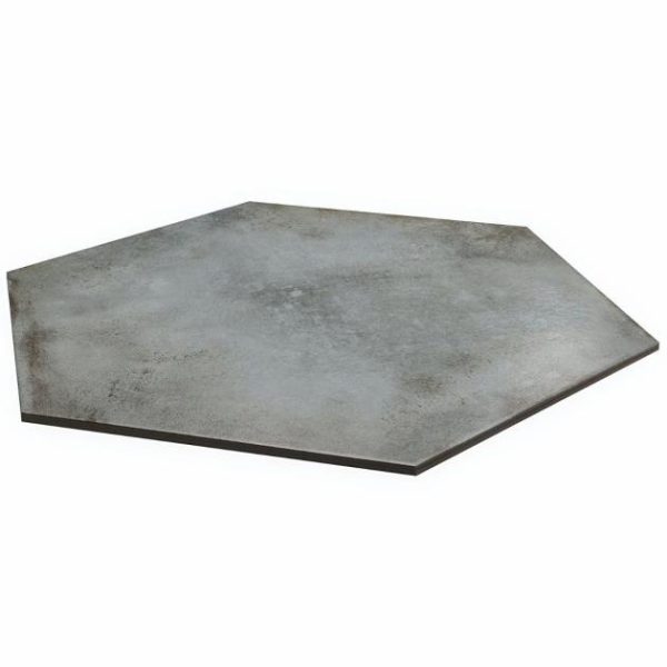 Pool Tiles | 1 sq. ft. Angela Harris Flatiron Gray 20″ Large  Hexagon Matte Porcelain Tile Gray Bathroom Bathroom