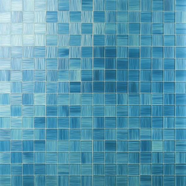 Pool Tiles | 1 sq. ft. Bimini Marine 3×3 Polished Glass Mosaic Marine Bathroom Bathroom