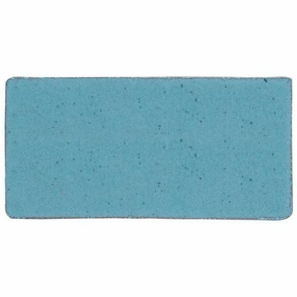 Pool Tiles | 1 sq. ft. Emery Blue 4×8 Handmade Crackled Glossy Terracotta Subway Tile Blue Backsplash & Kitchen Backsplash & Kitchen