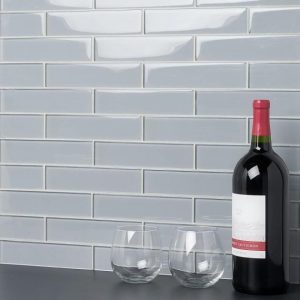 Pool Tiles | 1 sq. ft. Loft Aspen Aura Gray 2×8 Polished Glass Subway Tile Aspen Aura Bathroom Aspen Aura