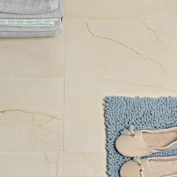 Pool Tiles | 1 sq. ft. Marble Tech Crema Avorio 12×24 Matte Porcelain Tile Creamy Ivory Matte Bathroom Bathroom