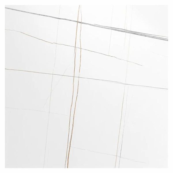 Pool Tiles | 1 sq. ft. Minera Sahara Blanco White 48×48 Marble Look Polished Porcelain Tile Blanco White Bathroom Bathroom