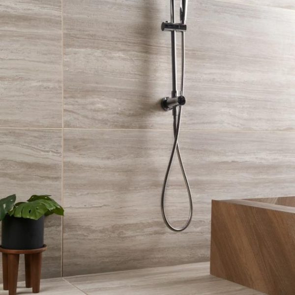 Pool Tiles | 1 sq. ft. Nashville Taupe 24×48 Travertine Look Matte Porcelain Tile Taupe Matte Bathroom Bathroom