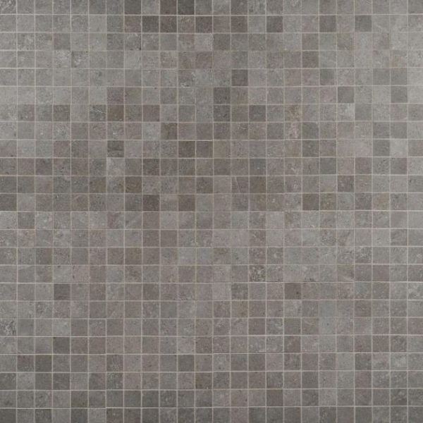 Pool Tiles | 1 sq. ft. New Rock Fossil Dark Gray 2×2 Limestone Look Matte Porcelain Mosaic Tile Dark Gray 2X2 Bathroom Bathroom