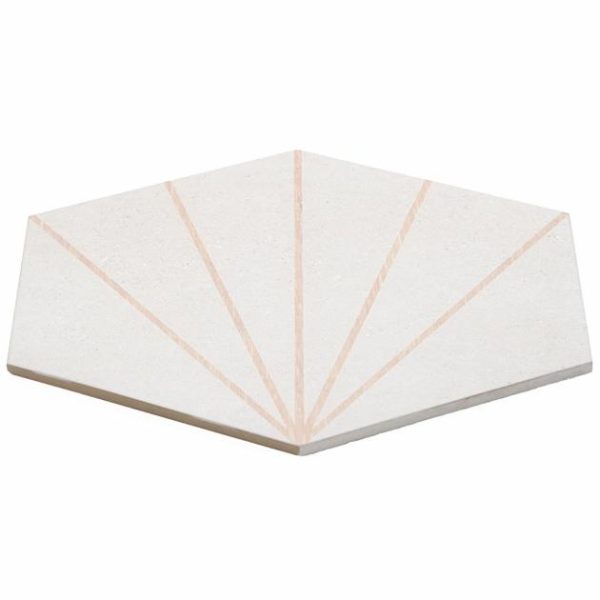 Pool Tiles | 1 sq. ft. Pergola Beams White 12.5″ Hexagon Porcelain Matte Tile Beams White Bathroom Bathroom