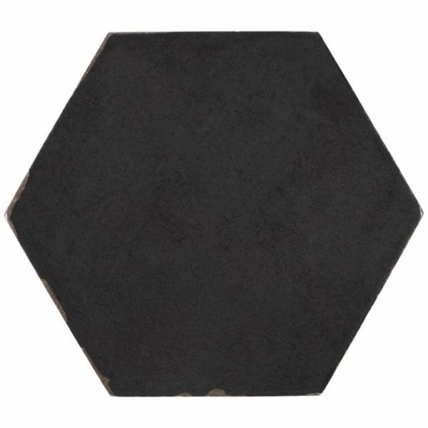 Pool Tiles | 1 sq. ft. Sasha Hex Sorrentine Nero 6″ Matte Porcelain Hexagon Tile Nero Backsplash & Kitchen Backsplash & Kitchen