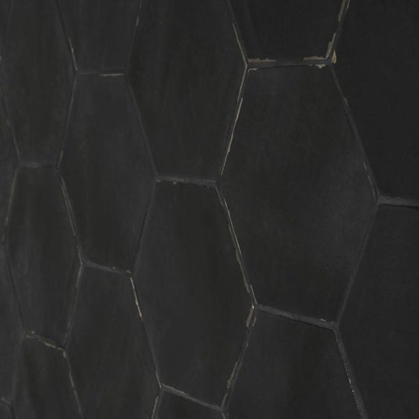 Pool Tiles | 1 sq. ft. Sasha Hex Sorrentine Nero 6″ Matte Porcelain Hexagon Tile Nero Backsplash & Kitchen Backsplash & Kitchen